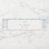 Pink Blue Gender Reveal Water Bottle Label ペットボトルラベル (シングルラベル)