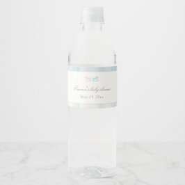 Pink Blue Gender Reveal Water Bottle Label ペットボトルラベル