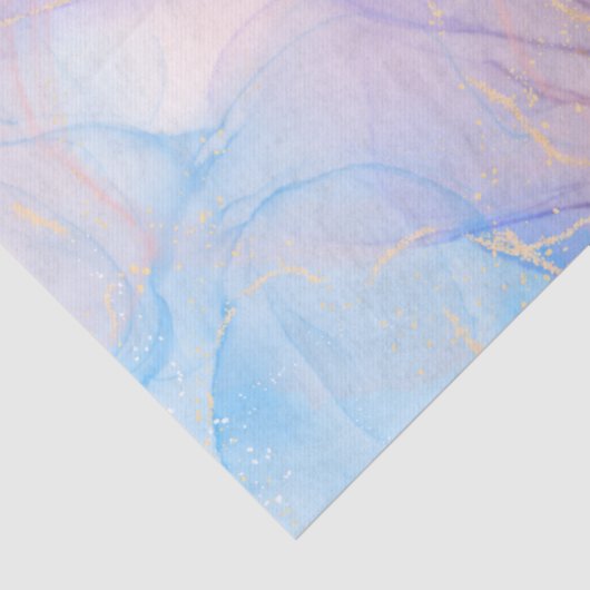 Pink & Blue Gold Glitter Marble 薄葉紙 (詳細)