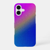 Pink Blue Gradient Rainbow iPhone 16ケース (裏面)