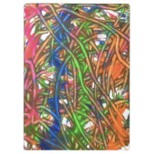 Pink, Blue, Green, Orange, Marble Artwork クリップボード (裏面)