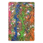 Pink, Blue, Green, Orange, Marble Artwork ミニクリップボード (裏面)