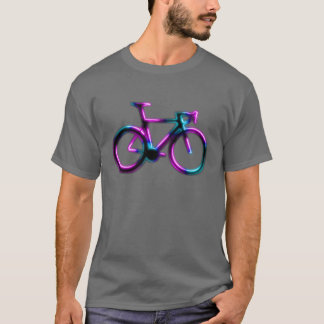 Pink Blue Neon Glow Road Bicycle Tシャツ