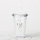 Pink Blue Paris Table Baguettes アクリルタンブラー (裏面)