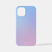 Pink, Blue Pastel Gradient Ombre Effect Phone Case iPhoneケース (裏面)