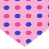 Pink Blue Pink Polka Dot Pattern テーブルクロス (アングル)