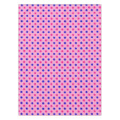 Pink Blue Pink Polka Dot Pattern テーブルクロス (正面)