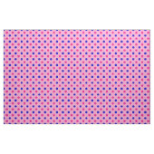 Pink Blue Pink Polka Dot Pattern ファブリック (ヤード)