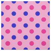 Pink Blue Pink Polka Dot Pattern ファブリック (見本)