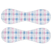 Pink Blue Plaid Stripes ソフトボール (パネル)