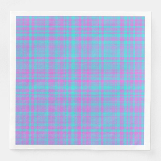 Pink Blue Purple Plaid Pattern (正面)