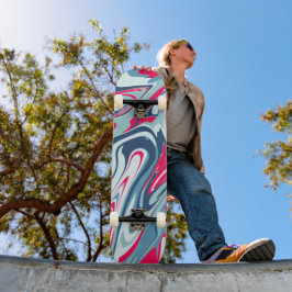 Pink blue Skateboard スケートボード