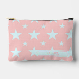 Pink Blue Stars Pattern Constellation Pencil Case アクセサリーポーチ