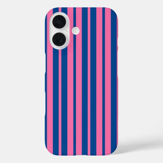 Pink Blue Stylish Stripes Pattern Design  Case-Mate iPhoneケース (裏面)