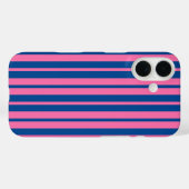 Pink Blue Stylish Stripes Pattern Design  Case-Mate iPhoneケース (裏面 (横))