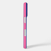 Pink Blue Stylish Stripes Pattern Design  Case-Mate iPhoneケース (裏面 / 右)