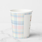 Pink Blue Teddy Bear Baby Shower Paper Cups 紙コップ (右)