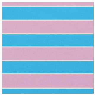 Pink, blue, white stripes ファブリック