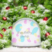 Pink blue yellowhappy birthday kids shapes abstrac (クリスマス)