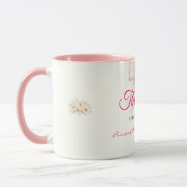 Pink Blush Bow Princess Ribbon Thank Coffee Mug マグカップ