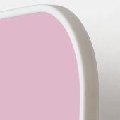 Pink blush champagne custom modern dachsund ピックルボールラケット (左詳細)