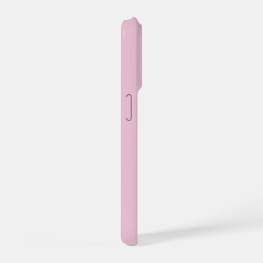Pink blush champagne custom modern dachsund iPhoneケース (右側面)