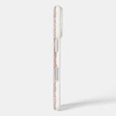 Pink Blush Cream Stripes Orchid Flowers Case-Mate iPhoneケース (裏面 / 右)