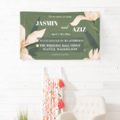 Pink blush floral Circle 横断幕 (インサイチュ)