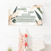 Pink blush floral Circle 横断幕 (インサイチュ)