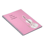 Pink Blush Violin ノートブック (右側)