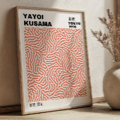 Pink Blush Yayoi Kusama Retro Exhibition ポスター