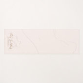 Pink Body sculpt contour beauty tanning ヨガマット (正面(横))