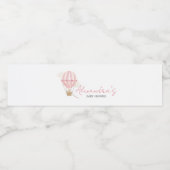 Pink Boho Bear Baby Shower  ペットボトルラベル (シングルラベル)