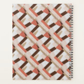 Pink Boho Geometric Abstrac Customizable プランナー手帳 (裏面)