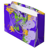 Pink Boho minimalist Ephemera ラージペーパーバッグ (裏面アングル)