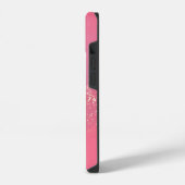 Pink Boho minimalist Ephemera iPhoneケース (左側面)