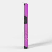 Pink Boho minimalist Ephemera iPhoneケース (右側面)