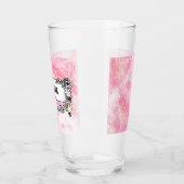 Pink Boho minimalist Ephemera ornament タンブラーグラス (左)