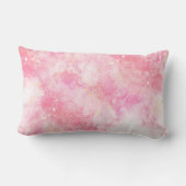  Pink Boho minimalist Ephemera ornament ランバークッション (裏面)
