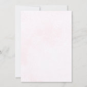 Pink Boho Pampas Grass Floral Bridal Shower 招待状 (裏面)