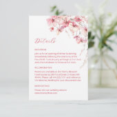 Pink Boho Wildflowers Details Enclosure Card エンクロージャーカード (スタンド正面)