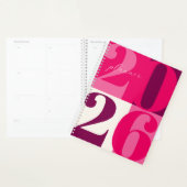 Pink Bold Year Color Block Planner プランナー手帳 (ディスプレー)