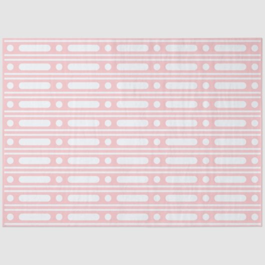 Pink Bone Inlay Dots Border Decoupage Paper 薄葉紙 (正面)