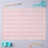Pink Bone Inlay Floral Border Decoupage Paper 薄葉紙 (クラフト)