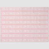Pink Bone Inlay Floral Border Decoupage Paper 薄葉紙 (正面)