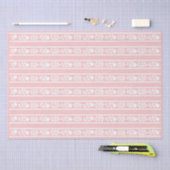 Pink Bone Inlay Floral Border Decoupage Paper 薄葉紙 (クラフト)