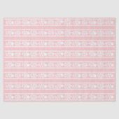 Pink Bone Inlay Floral Border Decoupage Paper 薄葉紙 (正面)
