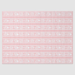 Pink Bone Inlay Floral Border Decoupage Paper 薄葉紙