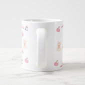 Pink Boo Cute Ghost Halloween Coffee Cup ジャンボコーヒーマグカップ (裏面)