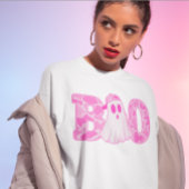 Pink BOO Ghost Halloween Shirt Tシャツ